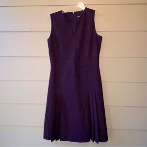 Ann Taylor Petites Aubergine Pleated Dress